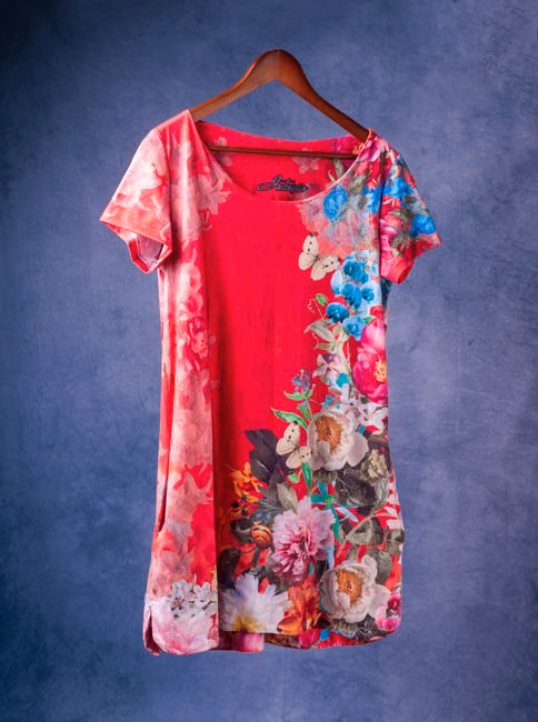 Vestido Floral Vermelho